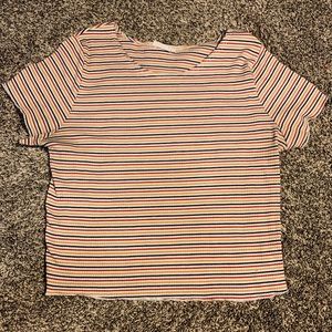 Striped crop top